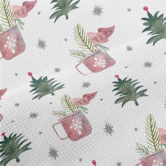 Watercolor Christmas Elements Performance Linen