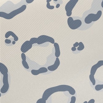 Fat Snow Leopard Pattern Twill