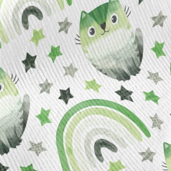 Romantic Moon And Proud Kitten Standard Corduroy