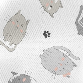 The Quirky Gray Cat Standard Corduroy