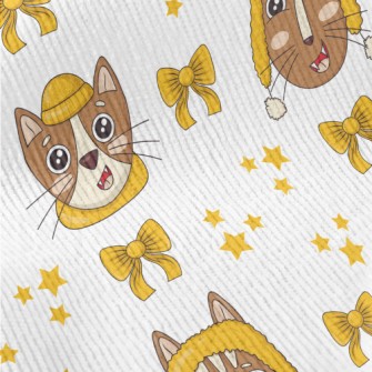 Cats With Crooked Smiles Spend Standard Corduroy