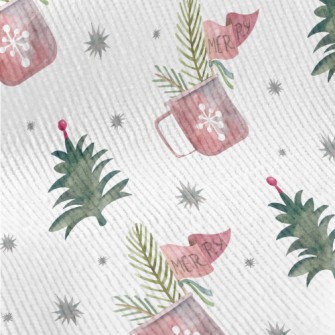 Watercolor Christmas Elements Standard Corduroy