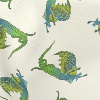 Scary Blue-green Flying Dragon Stretch Ponte