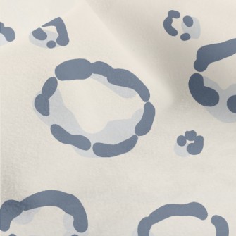 Fat Snow Leopard Pattern Micro Fleece