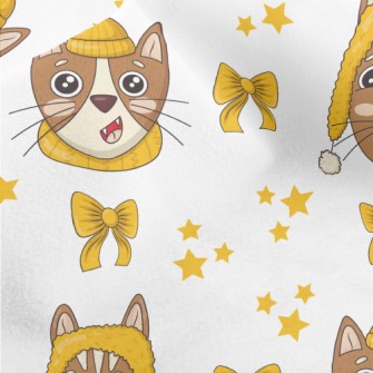 Cats With Crooked Smiles Spend Micro Fleece