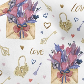 Bouquet Of Flowers In Envelope Micro Fleece