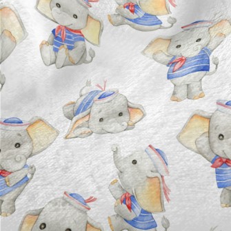 Baby Elephant In Sailor Suit Minky