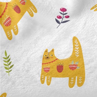 Orange Cat With Totem Minky