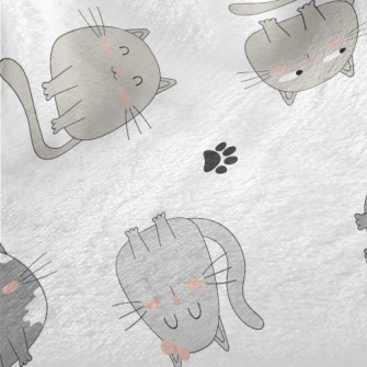 The Quirky Gray Cat Minky