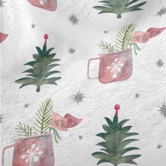 Watercolor Christmas Elements Minky