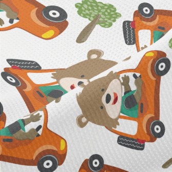 Off-road Driving Bear Piqué