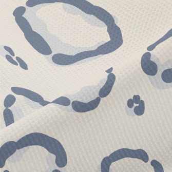Fat Snow Leopard Pattern Piqué