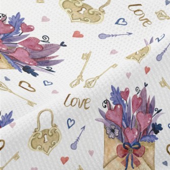 Bouquet Of Flowers In Envelope Piqué