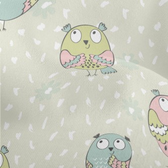 Cartoon Version Of Big-eyed Ow Lightweight Performance Linen