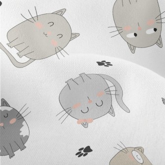 The Quirky Gray Cat Lightweight Performance Linen