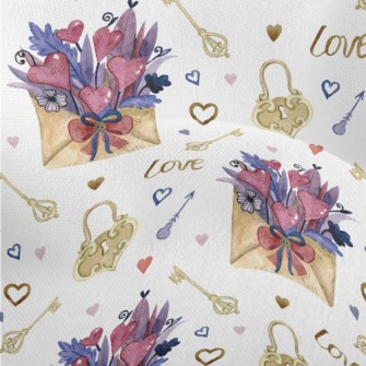 Bouquet Of Flowers In Envelope Lightweight Performance Linen