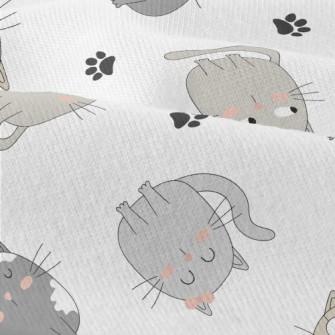 The Quirky Gray Cat Modern Jersey