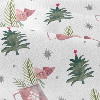 Watercolor Christmas Elements Modern Jersey