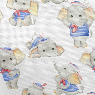 Baby Elephant In Sailor Suit Pongee