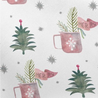 Watercolor Christmas Elements Pongee