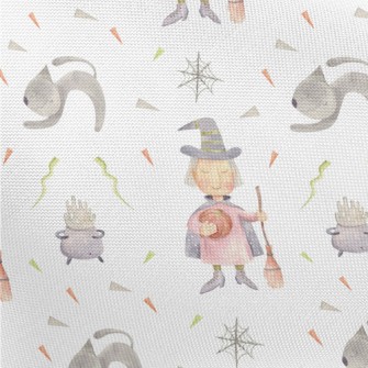 Short-haired Witch Holding A P Pongee