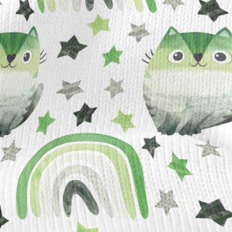 Romantic Moon And Proud Kitten Stretch Jersey