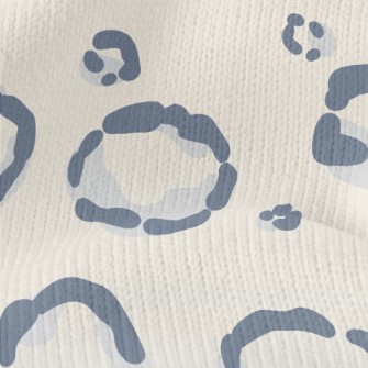 Fat Snow Leopard Pattern Stretch Jersey