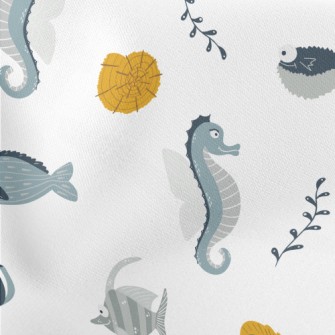 Fantasy Ocean World Lightweight Cotton Poplin