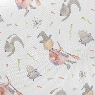 Short-haired Witch Holding A P Midweight Cotton Poplin