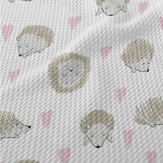 Hedgehog Celebrates Valentine& Birdseye Piqué