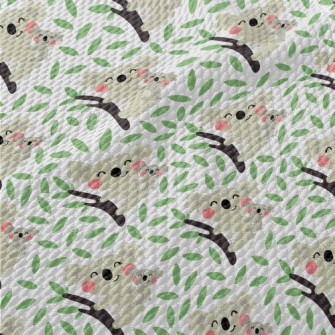 Koalas In The Tree Birdseye Piqué