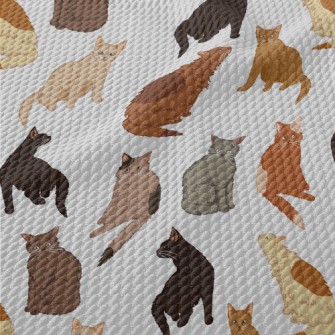 Frightened Cats Birdseye Piqué