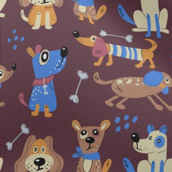 Nordic Style Two-color Dog Chiffon