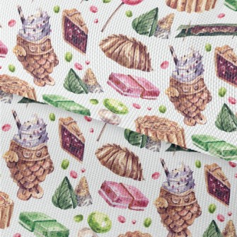 Watercolor Desserts From Aroun Waterproof Oxford