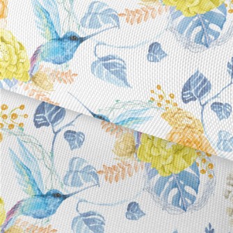 Blue Hummingbird Next To Bloom Waterproof Oxford