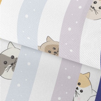 Cute Kitten Sticking Its Head  Waterproof Oxford