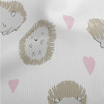Hedgehog Celebrates Valentine& Athletic Mesh Flat Back