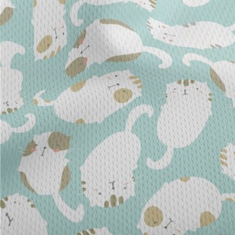 Lazy Two-tone Cat Athletic Mesh Flat Back