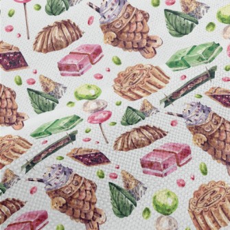 Watercolor Desserts From Aroun Performance Linen