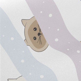 Cute Kitten Sticking Its Head  Twill