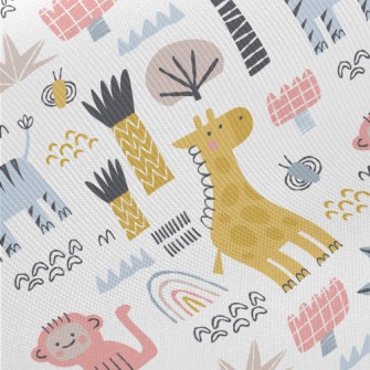 Silly And Cute Animals Twill