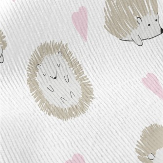 Hedgehog Celebrates Valentine& Standard Corduroy