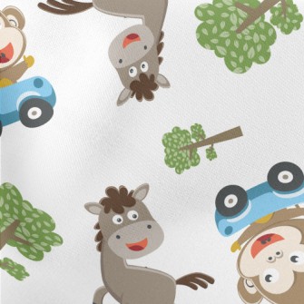 A Driving Monkey Chasing A Hor Stretch Ponte