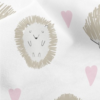 Hedgehog Celebrates Valentine& Micro Fleece