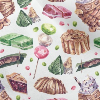 Watercolor Desserts From Aroun Micro Fleece