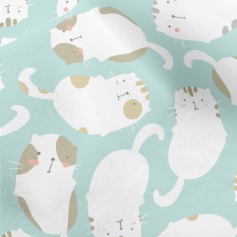 Lazy Two-tone Cat Micro Fleece