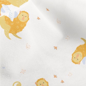Weird Lion With Wings Micro Fleece