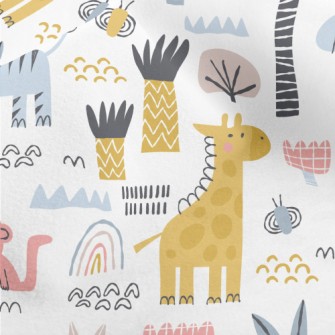 Silly And Cute Animals Micro Fleece