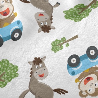 A Driving Monkey Chasing A Hor Minky