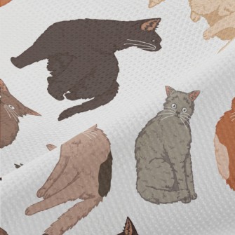 Frightened Cats Piqué